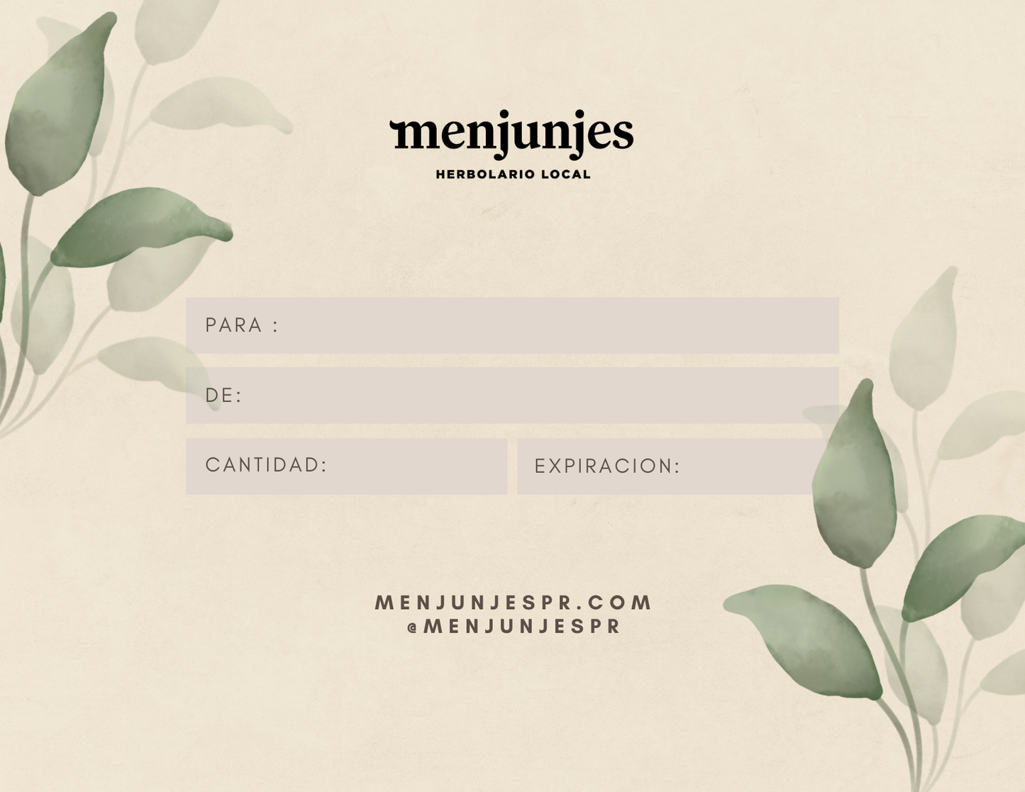 Certificado de Regalo