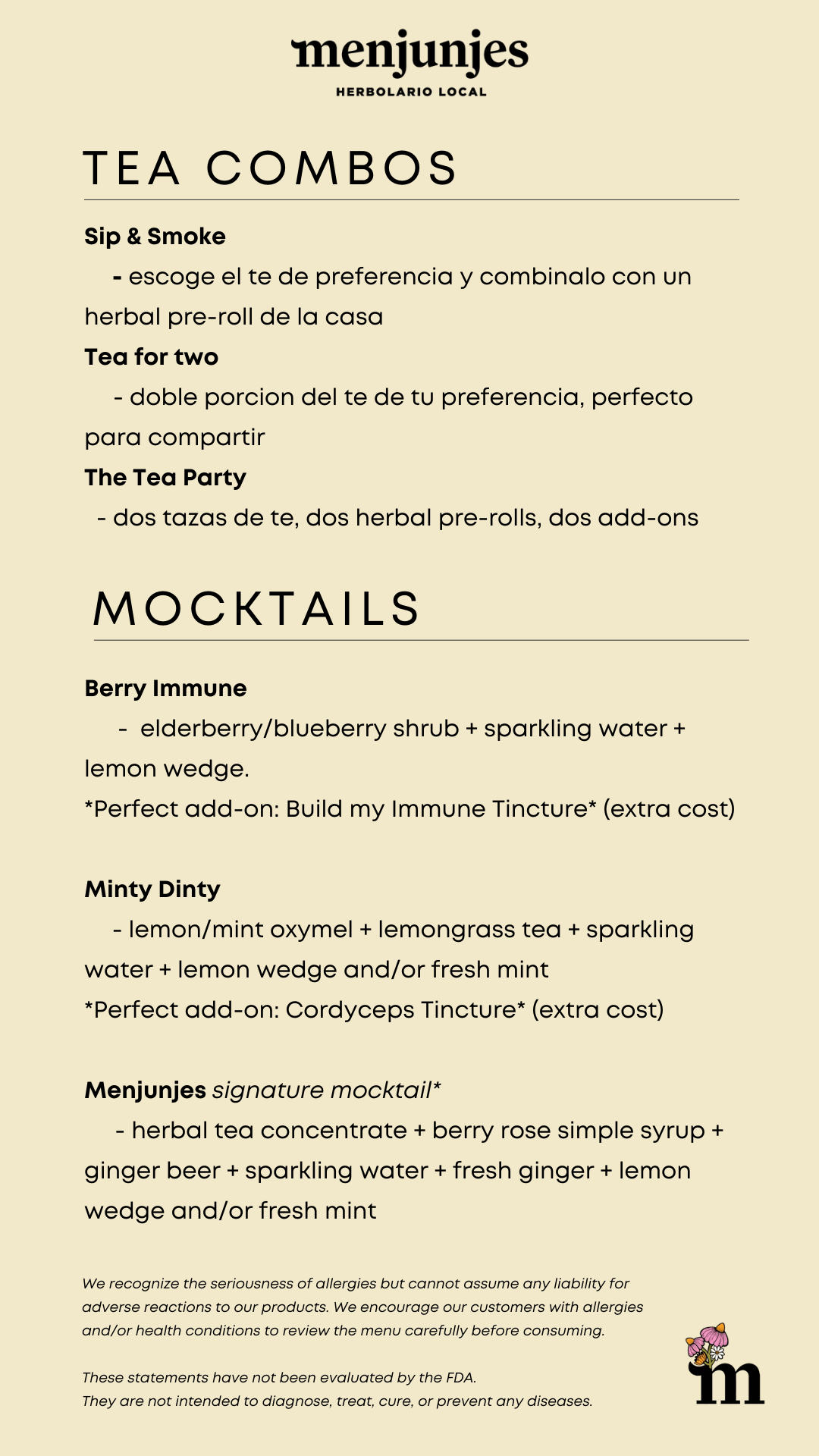 TEA ROOM COMBOS