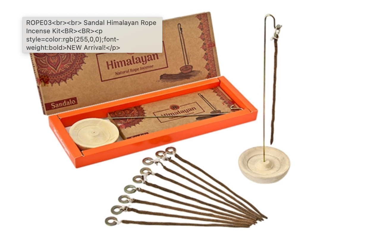 Himalayan Natural Rope Incense Kit