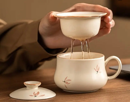 Ceramic Tea Cup + Infuser