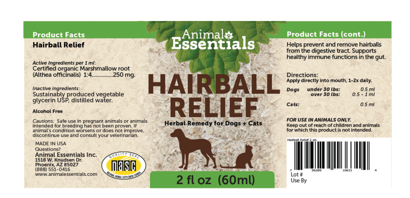 Animal Essentials: Hairball Relief Formula