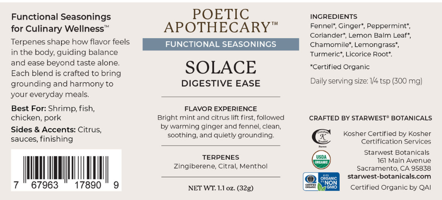 Poetic Apothecary: Solace Functional Seasoning