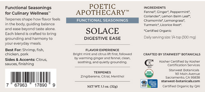 Poetic Apothecary: Solace Functional Seasoning