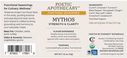 Poetic Apothecary: Mythos Functional Seasoning