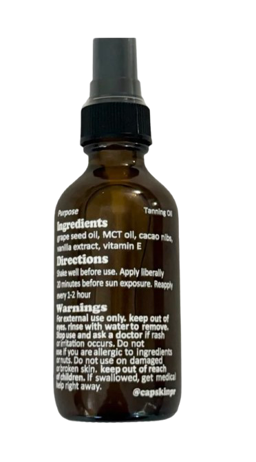 Capskin Cacao Tanning Oil (travel)