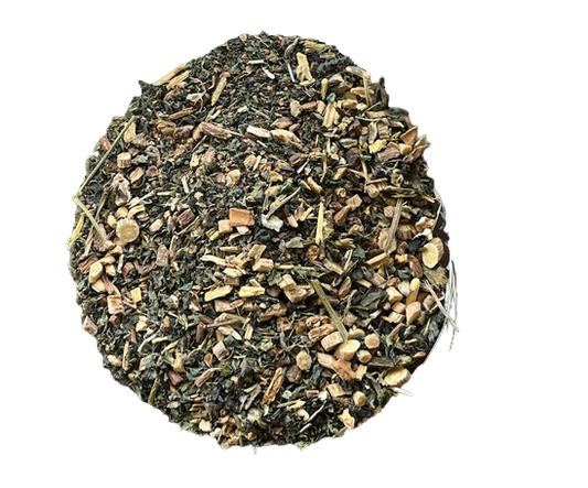 Cuida tu Hígado Blend de Menjunjes con dandelion root, burdock, nettles, astragalus, cinnamon y licorice