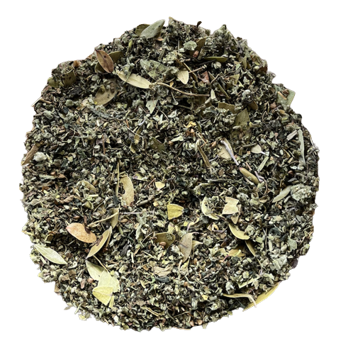 Pasa Piedras Blend de Menjunjes con chanca piedra, nettle, marshmallow root, uva ursi y tulsi para el bienestar renal y urinario