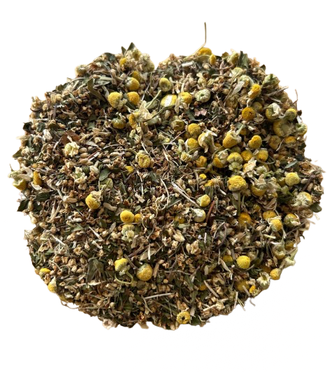 Súdala Blend de Menjunjes con elderflower, yarrow, peppermint y chamomile para el bienestar estacional